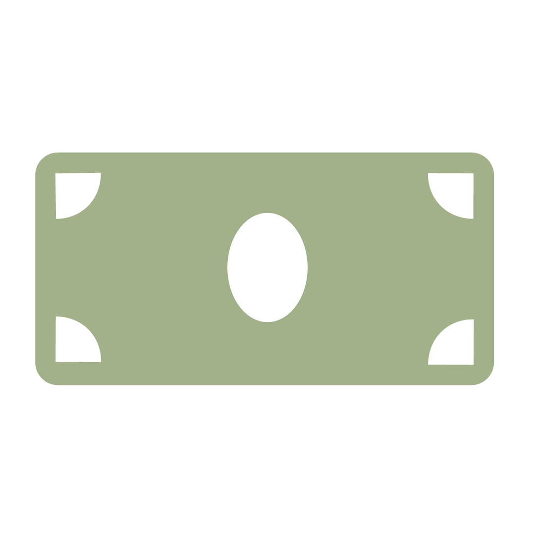 Icône d’argent indiquant les moyens de paiement du service traiteur